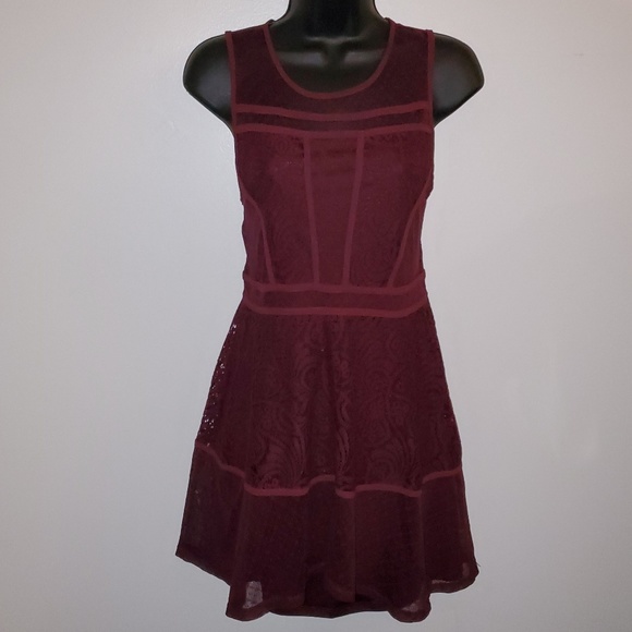 *Mason & Belle* Patchwork Sheer Lace Net Dress - Picture 3 of 7